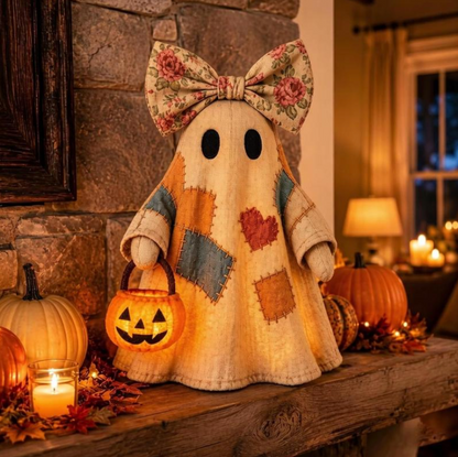 Handmade Patchwork Halloween Ghost