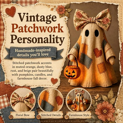 Handmade Patchwork Halloween Ghost