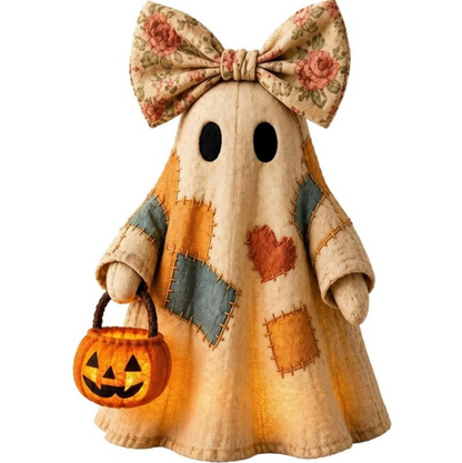 Handmade Patchwork Halloween Ghost